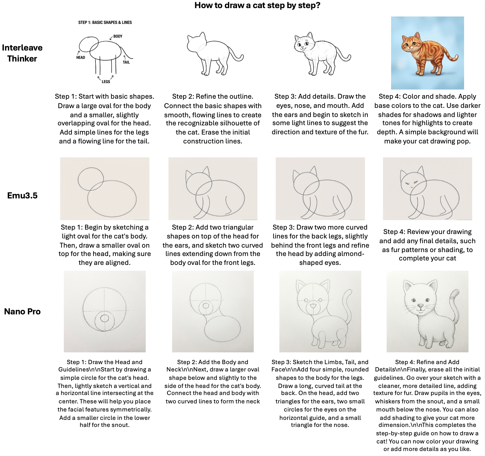 Qualitative results comparison