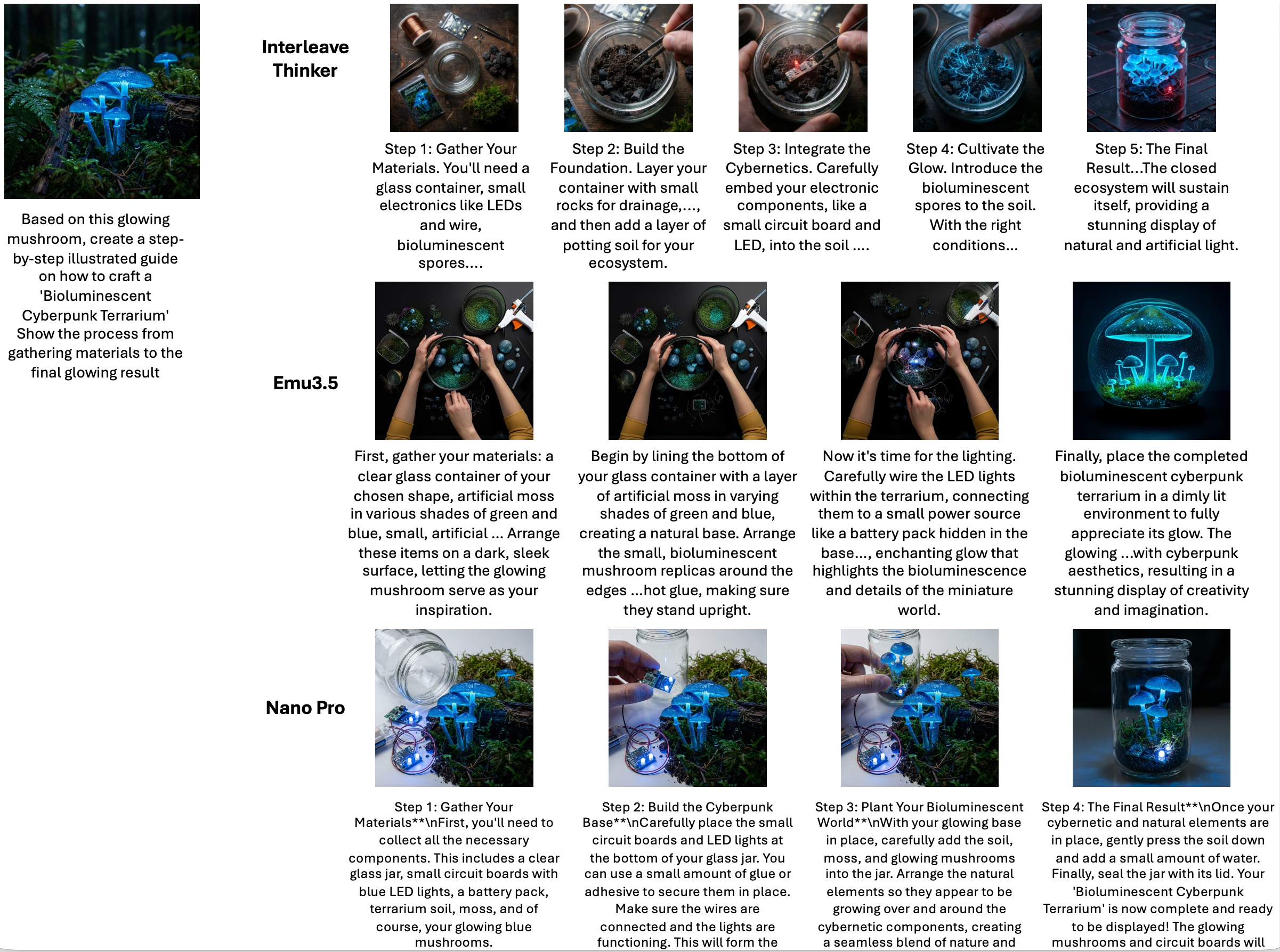 Qualitative results comparison
